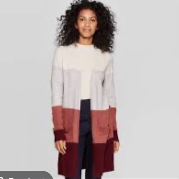 target color block cardigan